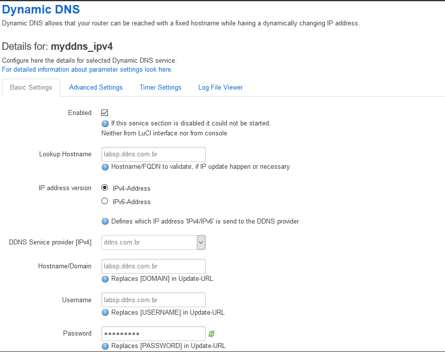 ddns openwrt